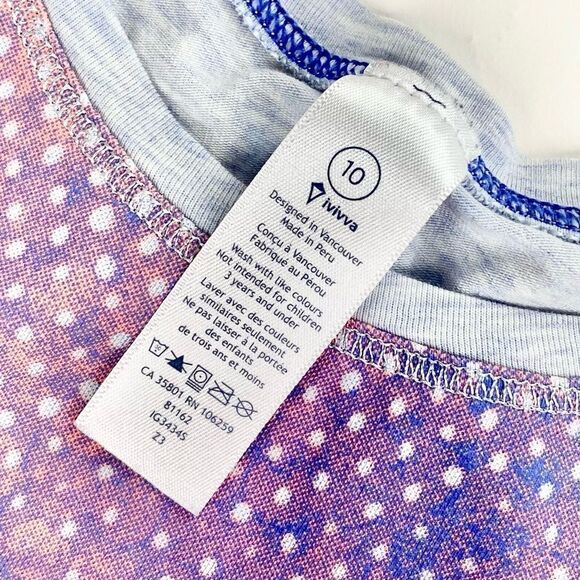 Lululemon ivivva ombré athletic tee shirt 10 - Picture 3 of 6